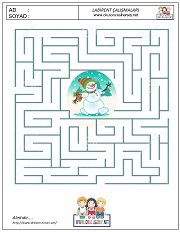 anaokulları için Labirent Bulmaca